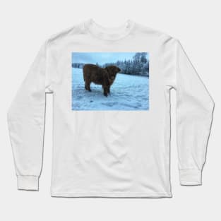 Scottish Highland Cattle Calf 1878 Long Sleeve T-Shirt